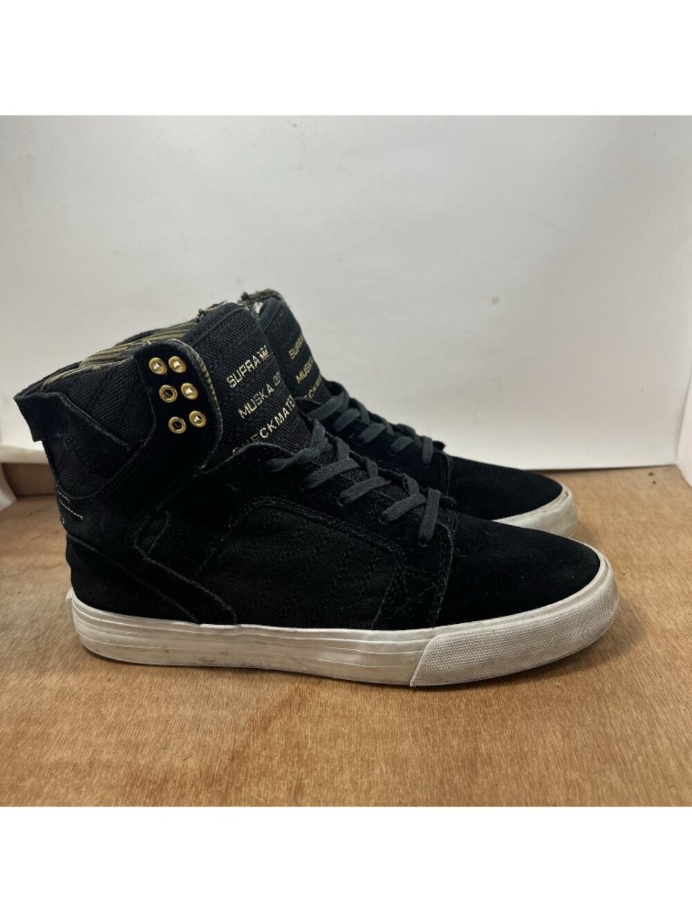 Supra Muska 001 Skateboard Shoes Mens Size US 7.5 Black
